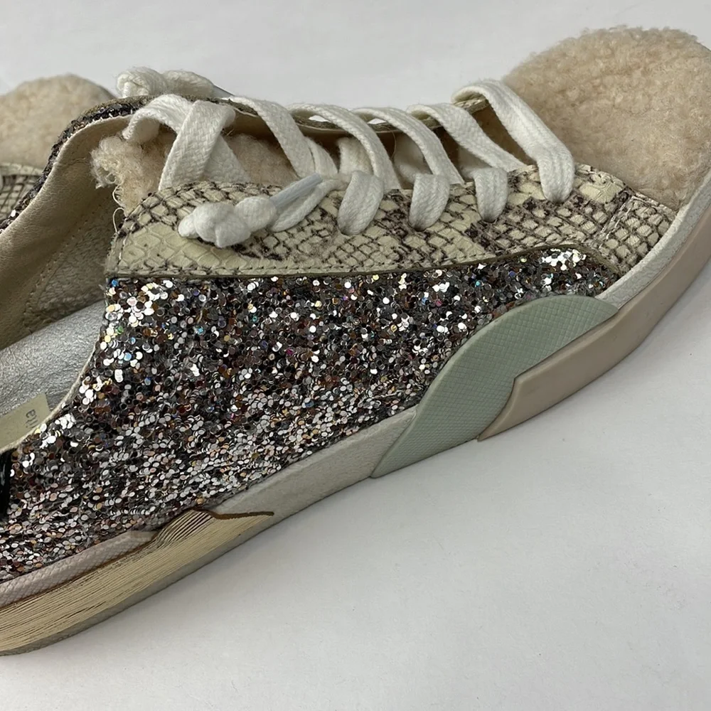 DOLCE Vita Zina Plush Glitter Sneakers